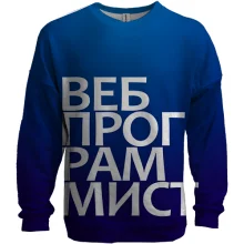 3D свитшот ВЕБ ПРОГРАММИСТ