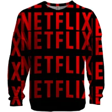 3D світшот Netflix pattern