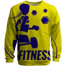 3D світшот Fitness Girl з дівчиною, що біжить