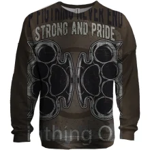 3D свитшот с кастетами Strong and Pride