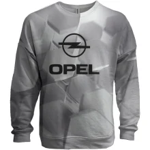 3D свитшот Opel на фоне геометрических сот