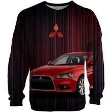 3D свитшот с красным Mitsubishi Lancer