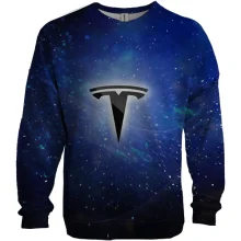 3D свитшот Tesla космос