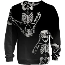 3D свитшот Two skeletons