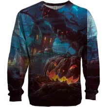 3D свитшот Night halloween landscape