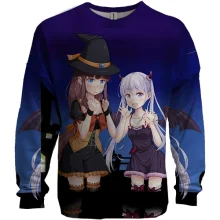 3D свитшот Halloween anime girls