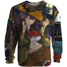 3D свитшот Halloween anime girl