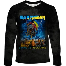 Детский 3D лонгслив Iron Maiden - stand with Ukraine