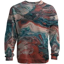 3D світшот Абстракція розводи фарби. 16