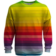 3D світшот Multicolor horizontal stripes