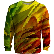 3D світшот Autumn leaves pattern