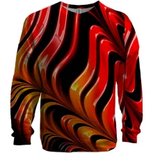 3D світшот Abstraction red lines