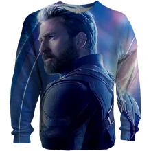 3D свитшот Captain America portrait