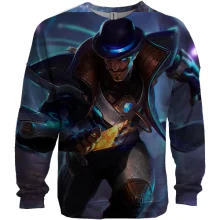 3D свитшот Pulsefire Twisted Fate Skin Spotlight