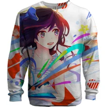 3D свитшот Anime girl.