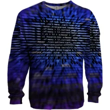 3D світшот Program codes pattern