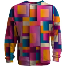 3D світшот Colored squares