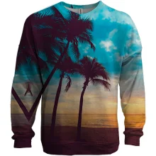 3D світшот Palm trees and sunset