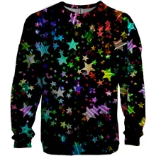 3D світшот Multicolored stars