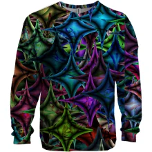 3D світшот Rainbow rhombuses
