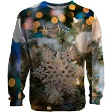 3D свитшот Christmas snowflake