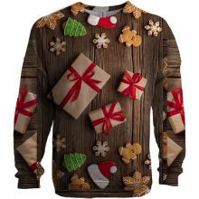 3D свитшот New Year gifts 3