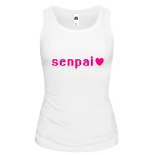 Майка с надписью "Senpai"