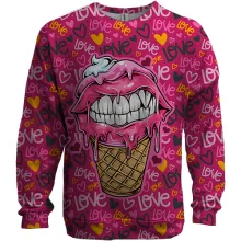 3D свитшот Love ice cream