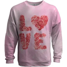 3D свитшот Love розы