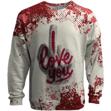 3D свитшот I love (fuck) you