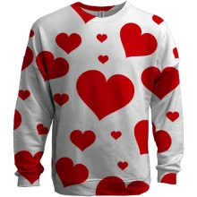 3D свитшот Big hearts
