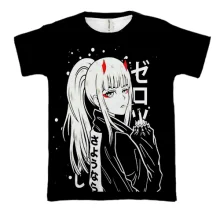 3D футболка Darling in the Franxx: Zero Two