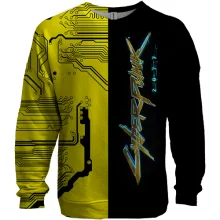 3D свитшот "Cyberpunk 2077" техно