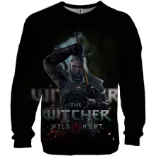 3D свитшот Witcher: Wild Hunt с Геральтом и искрами