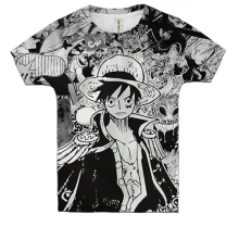 Детская 3D футболка Ван Пис, One Piece, манга