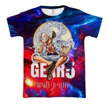 3D футболка Monkey D Luffy - One Piece, Gear 5
