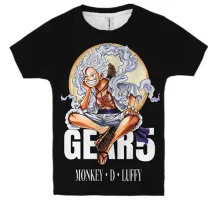 Детская 3D футболка Monkey D Luffy 5 Gear