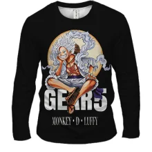 Мужской 3D лонгслив Monkey D Luffy 5 Gear