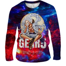 Мужской 3D лонгслив Monkey D Luffy - One Piece, Gear 5