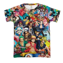 3D футболка One Piece - герои