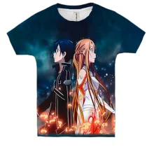 Дитяча 3D футболка Кіріто и Асуна - Sword art Online