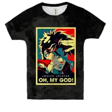Детская 3D футболка Joseph Joestar, Oh My GOD - JoJo