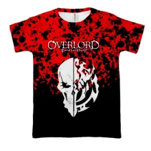 3D футболка аниме Overlord (красный)