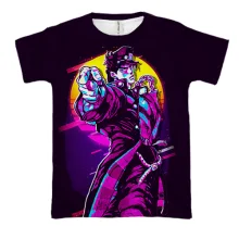 3D футболка Джотаро Куджо, Неон - JoJo’s Bizarre Adventure