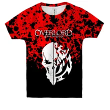 Детская 3D футболка аниме Overlord (красный)