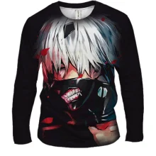 Мужской 3D лонгслив Кен Канеки - Tokyo Ghoul