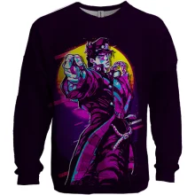 3D свитшот Джотаро Куджо, Неон - JoJo’s Bizarre Adventure