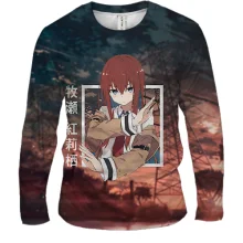 Мужской 3D лонгслив Kurisu Makise - Steins;Gate