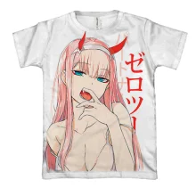 3D футболка Zero Two - Darling in the Franxx