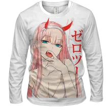 Чоловічий 3D лонгслів Zero Two - Darling in the Franxx
